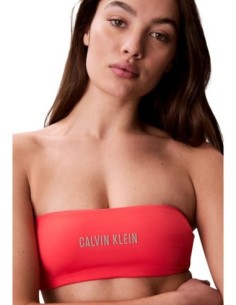 Calvin Klein Jeans haut de bikini bandeau orange