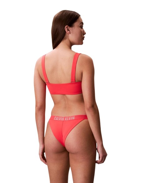 Calvin Klein Jeans haut de bikini bandeau orange