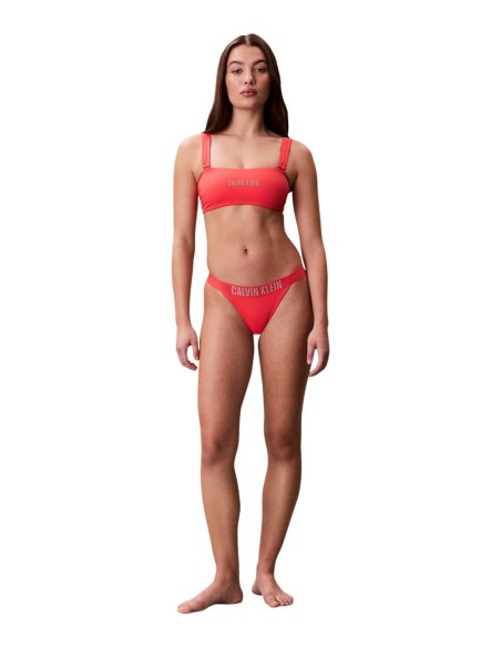 Calvin Klein Jeans haut de bikini bandeau orange