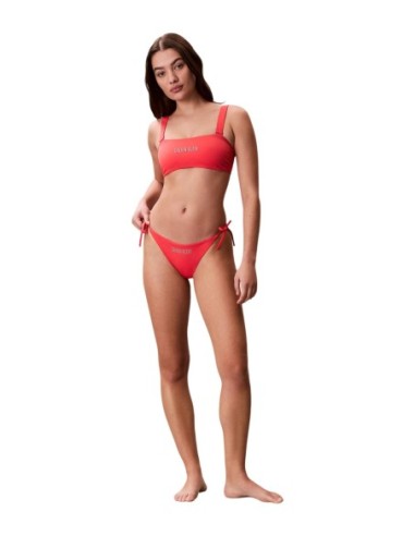 Calvin Klein Jeans bas de bikini orange à nouer
