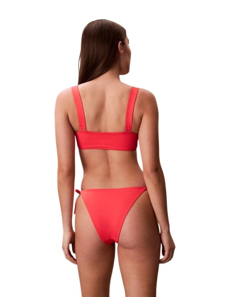 Calvin Klein Jeans bas de bikini orange à nouer