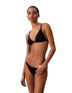 Calvin Klein Jeans haut de bikini triangle noir