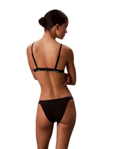 Calvin Klein Jeans haut de bikini triangle noir