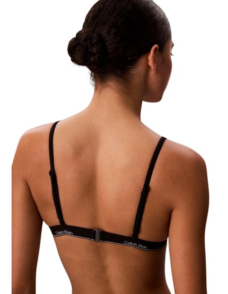 Calvin Klein Jeans haut de bikini triangle noir