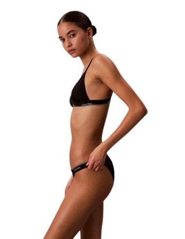 Calvin Klein Jeans haut de bikini triangle noir