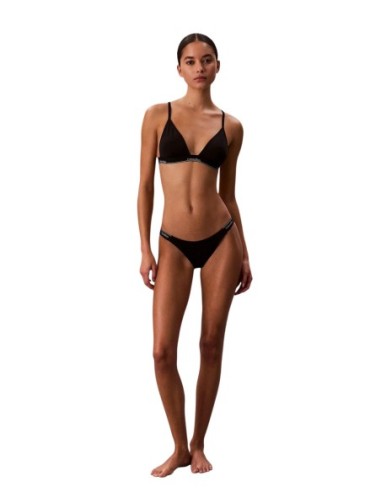 Calvin Klein Jeans haut de bikini triangle noir