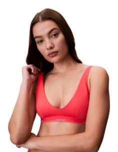 Calvin Klein Jeans haut de bikini bralette orange
