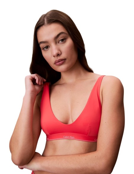 Calvin Klein Jeans haut de bikini bralette orange