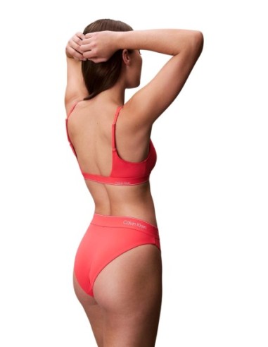 Calvin Klein Jeans haut de bikini bralette orange