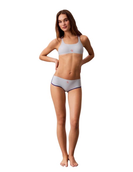 Calvin Klein Jeans haut de bikini bralette bleu azur
