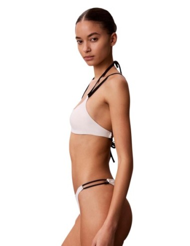 Calvin Klein Jeans haut de bikini bralette blanc