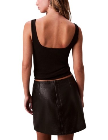 Calvin Klein Jeans débardeur femme noir coton stretch