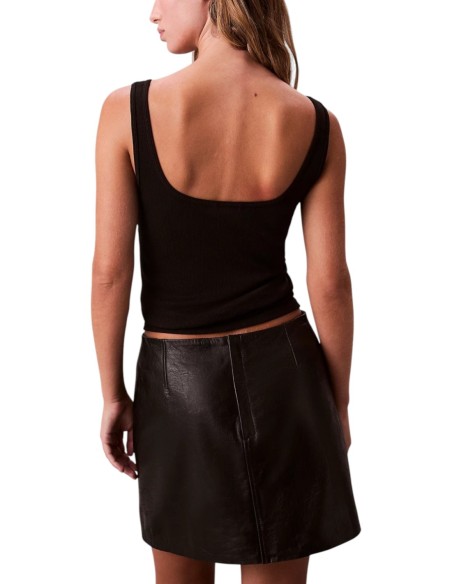 Calvin Klein Jeans débardeur femme noir coton stretch