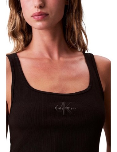 Calvin Klein Jeans débardeur femme noir coton stretch
