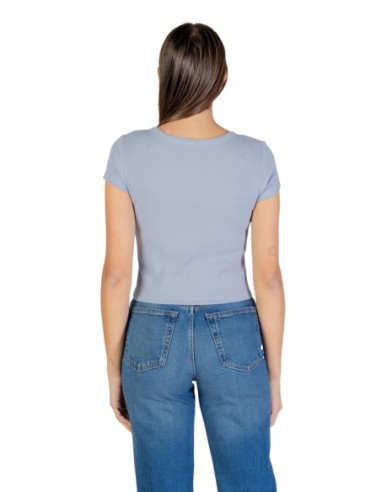 Calvin Klein Jeans t-shirt femme bleu coton stretch