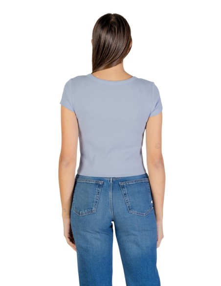 Calvin Klein Jeans t-shirt femme bleu coton stretch