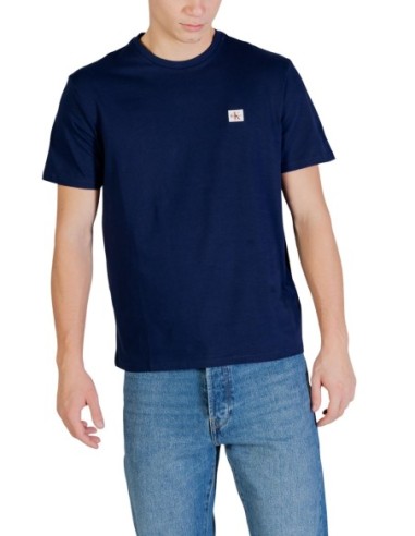 Calvin Klein Jeans t-shirt homme bleu coton