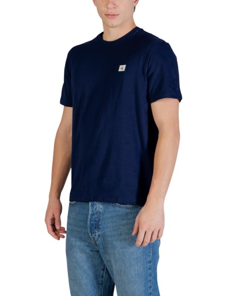 Calvin Klein Jeans t-shirt homme bleu coton