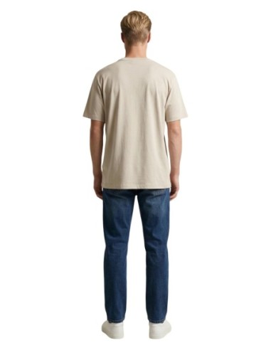 Calvin Klein Jeans t-shirt homme beige imprimé