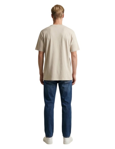 Calvin Klein Jeans t-shirt homme beige imprimé
