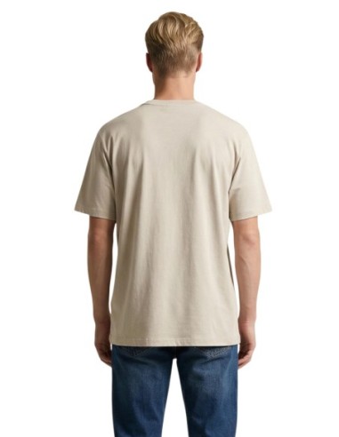Calvin Klein Jeans t-shirt homme beige imprimé