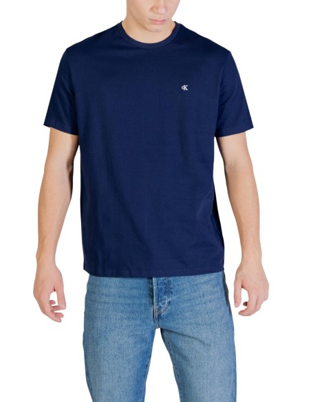 Calvin Klein Jeans t-shirt homme bleu coton