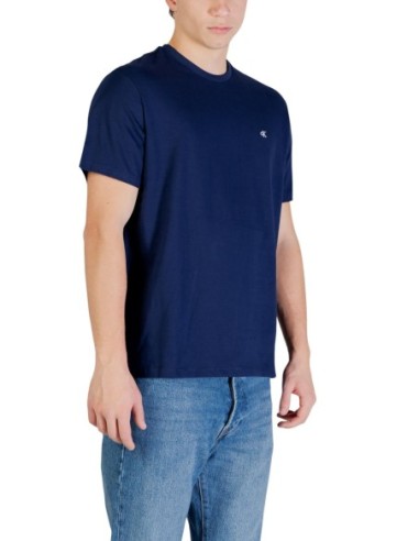 Calvin Klein Jeans t-shirt homme bleu coton