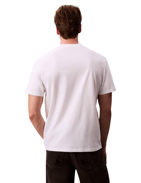 Calvin Klein Jeans t-shirt homme blanc imprimé