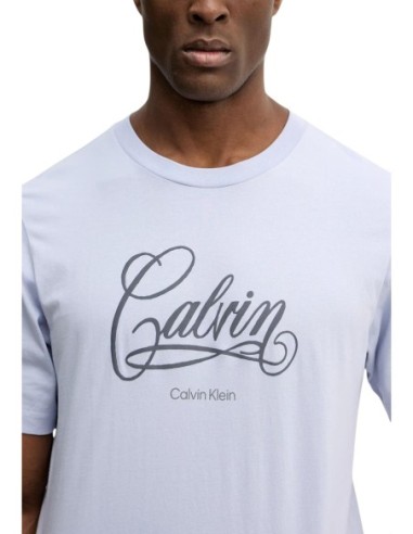 Calvin Klein Jeans t-shirt homme bleu imprimé