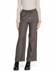 Only pantalon femme gris à lacets – Hiver