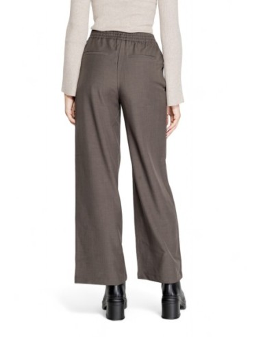 Only pantalon femme gris à lacets – Hiver