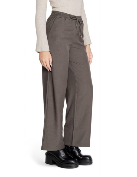 Only pantalon femme gris à lacets – Hiver