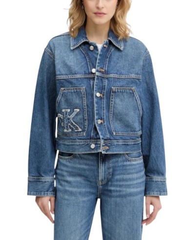 Calvin Klein Jeans veste en jean femme bleue