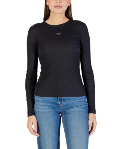 Calvin Klein Jeans t-shirt femme noir manches longues