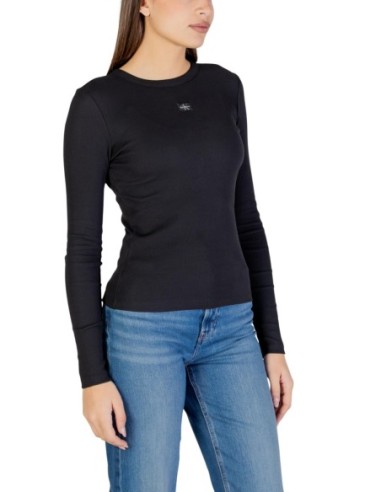 Calvin Klein Jeans t-shirt femme noir manches longues