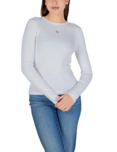 Calvin Klein Jeans t-shirt femme blanc manches longues