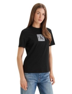 Calvin Klein Jeans t-shirt femme noir imprimé