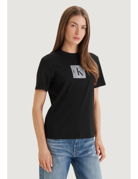 Calvin Klein Jeans t-shirt femme noir imprimé