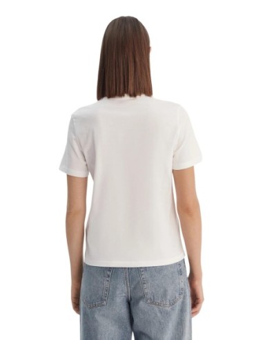 Calvin Klein Jeans t-shirt femme blanc imprimé