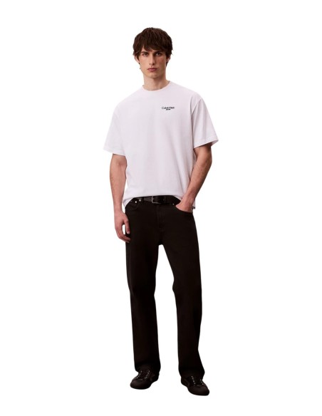 Calvin Klein Jeans t-shirt homme blanc coton