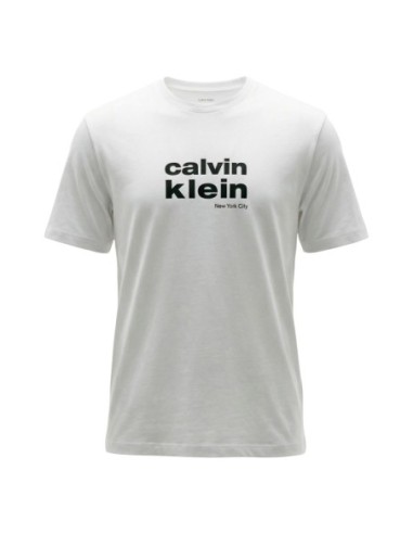 Calvin Klein Jeans t-shirt homme blanc imprimé CKJ