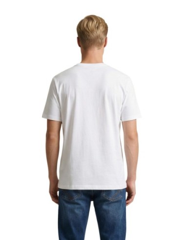 Calvin Klein Jeans t-shirt homme blanc imprimé CKJ