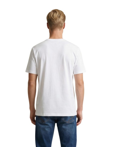 Calvin Klein Jeans t-shirt homme blanc imprimé CKJ