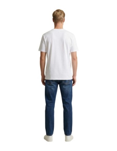 Calvin Klein Jeans t-shirt homme blanc imprimé CKJ