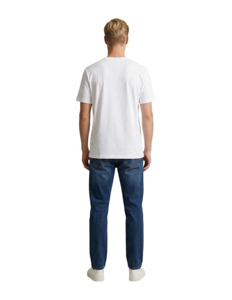 Calvin Klein Jeans t-shirt homme blanc imprimé CKJ