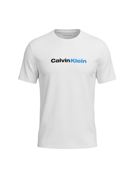 Calvin Klein Jeans t-shirt homme blanc imprimé