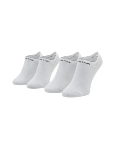 Calvin Klein Jeans chaussettes femme blanches sneaker lot 2