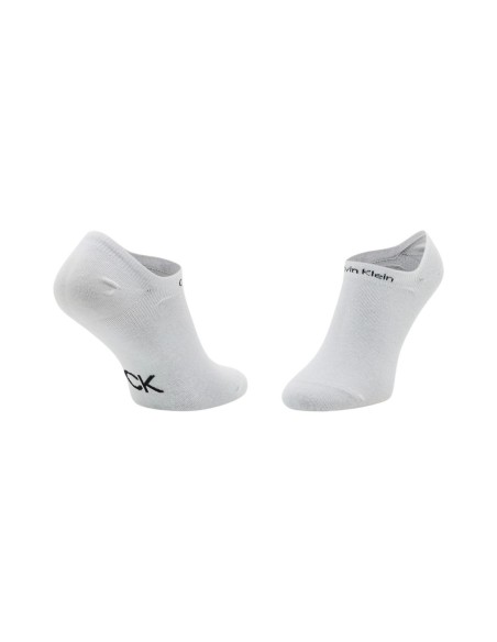 Calvin Klein Jeans chaussettes femme blanches sneaker lot 2