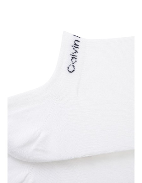Calvin Klein Jeans chaussettes femme blanches sneaker lot 2