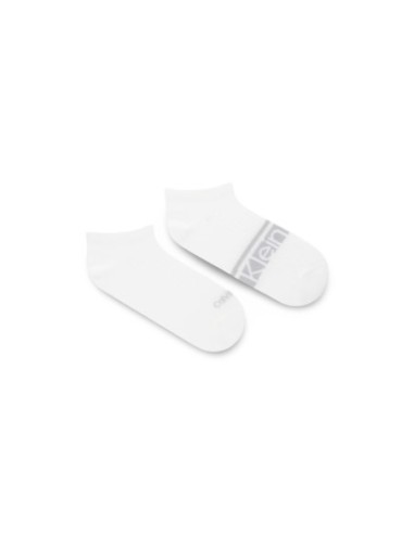 Calvin Klein Jeans chaussettes sneaker femme blanches lot 2